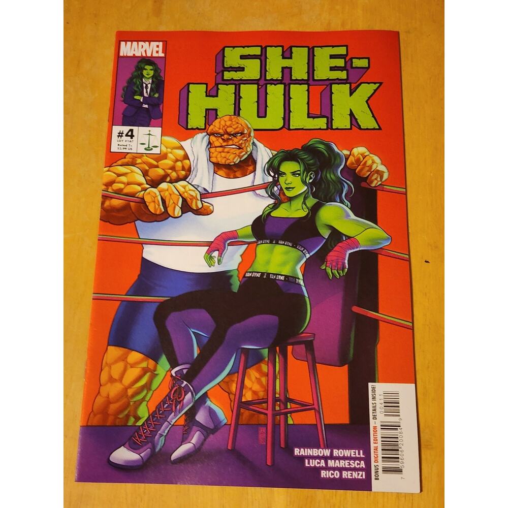 Marvel Comics, She-Hulk #4 August 2022 Jen Bartel Cover. F/VF